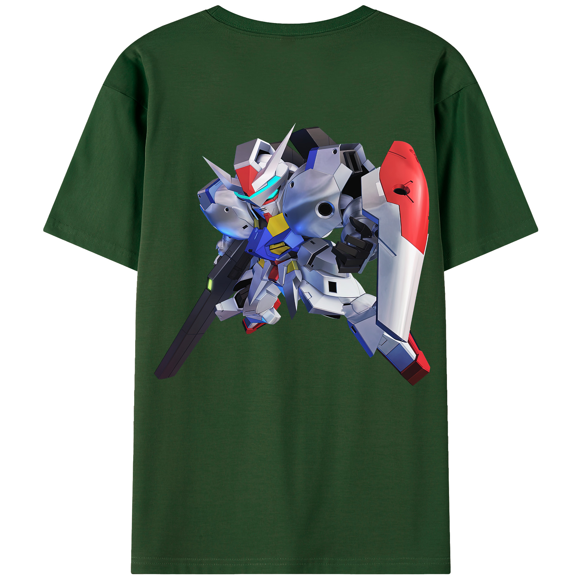 （画像用） 機動戦士ガンダム Mobile Suit Gundam 綿100％半袖Tシャツ（背面プリント）